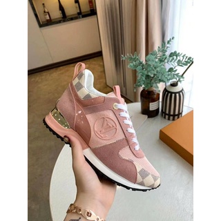 High quality women louis vuitton run away sneaker classic running shoe  sport shoes 6 colors shoe-59