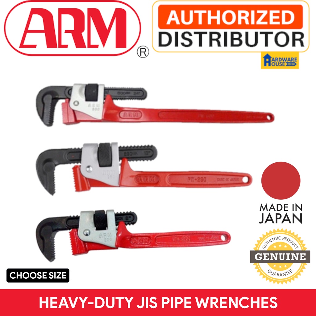 MADE IN JAPAN ORIGINAL Pipe Wrench JIS HEAVY DUTY Yabi Tubo Yabe