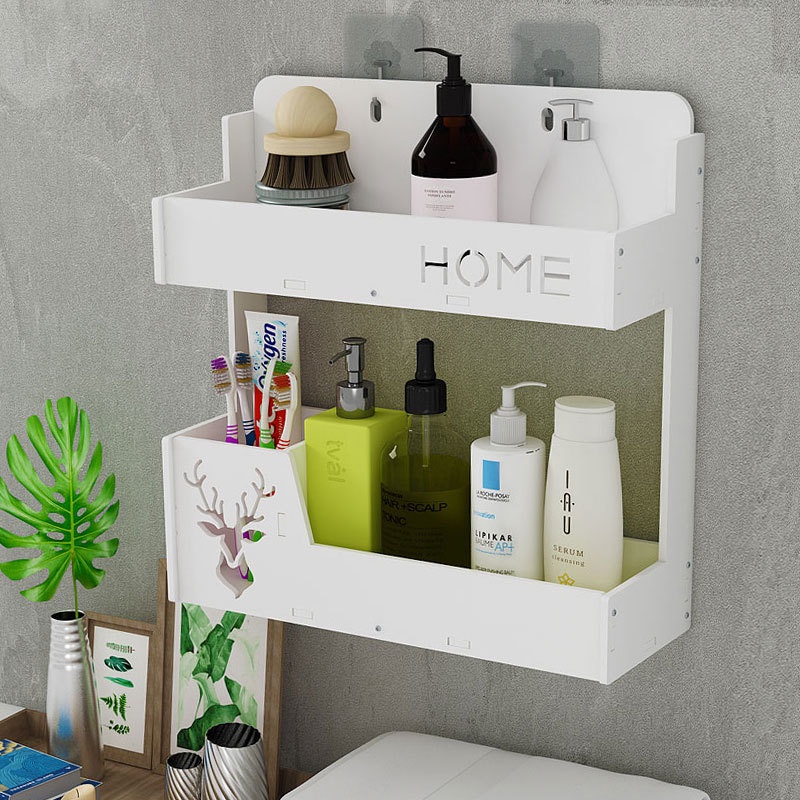 Elk 2-story wall-mounted dormitory bedside rack wall-mounted punch-free ...