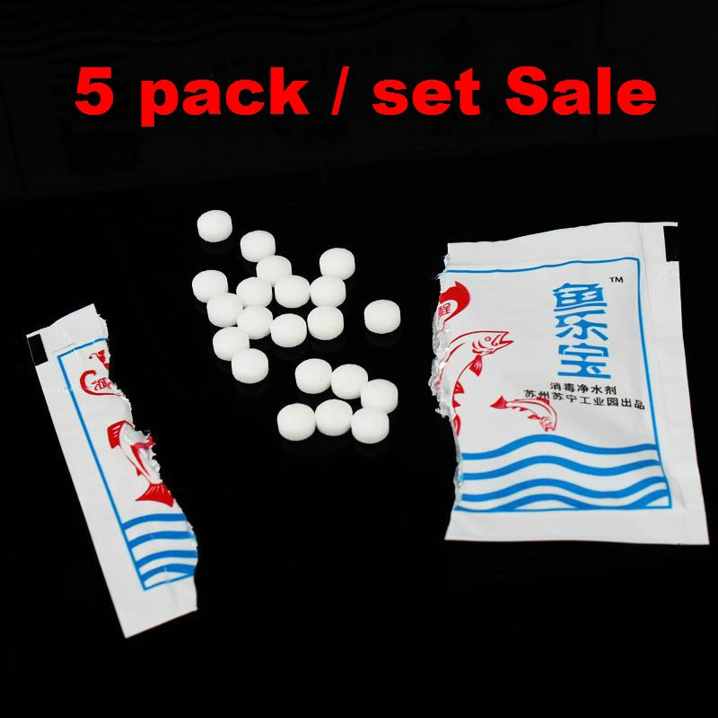 5pack Tap Water Aquarium Cleaner Fish Tank Water Disinfection