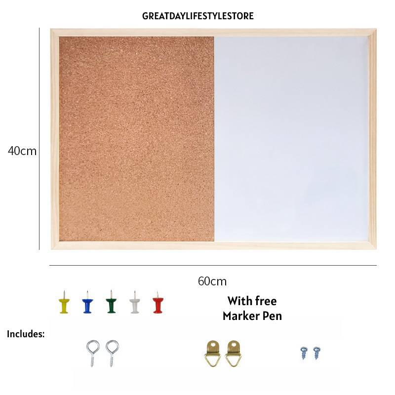 Cork Board With Whiteboard | Shopee Philippines