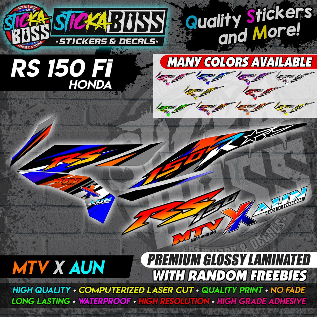 STICKER DECALS for RS 150 FI (RS150MTXAU) [ASSORTED COLORS] By ...