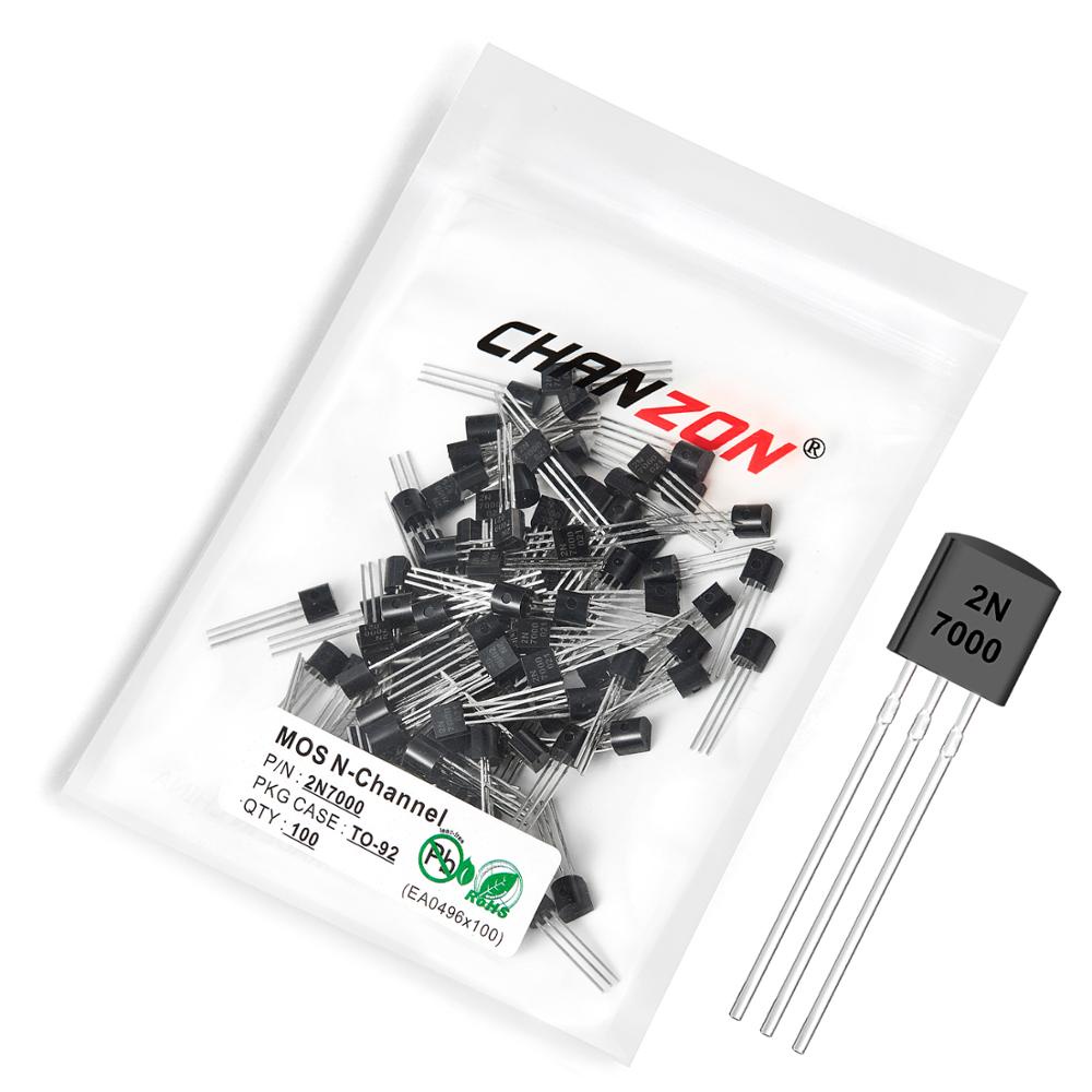 100pcs 2n7000 To92 Nchannel Mosfet Bipolar Junction Transistor Bjt