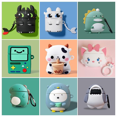 Cartoon Ins AirPod Earpod Apple Silicone AirPods Case i10 i12 i9s ...