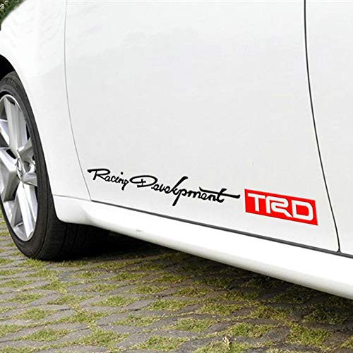 stock 2PCS TRD Car Toyota Racing Development Sticker Decals | Shopee ...