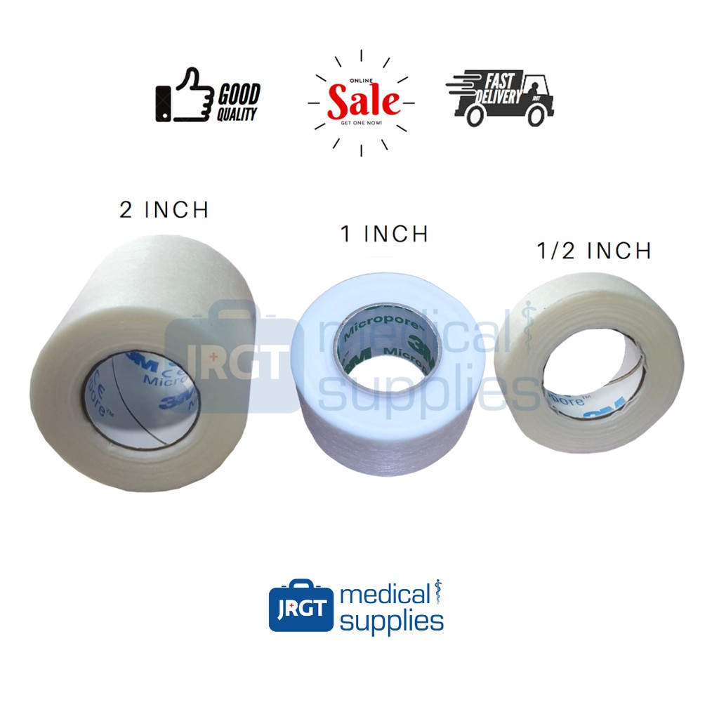 3M Micropore Medical Tape Available Sizes(width) 1/2, 1 and 2 Inches Shopee Philippines