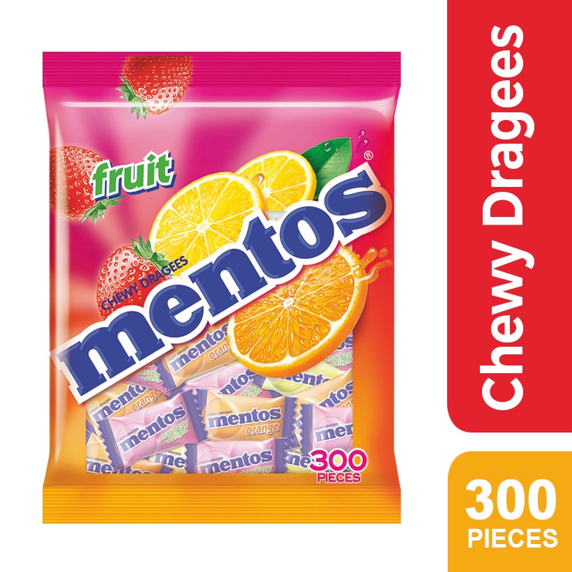 Mentos Fruit Mix 300s - 1 bag | Shopee Philippines