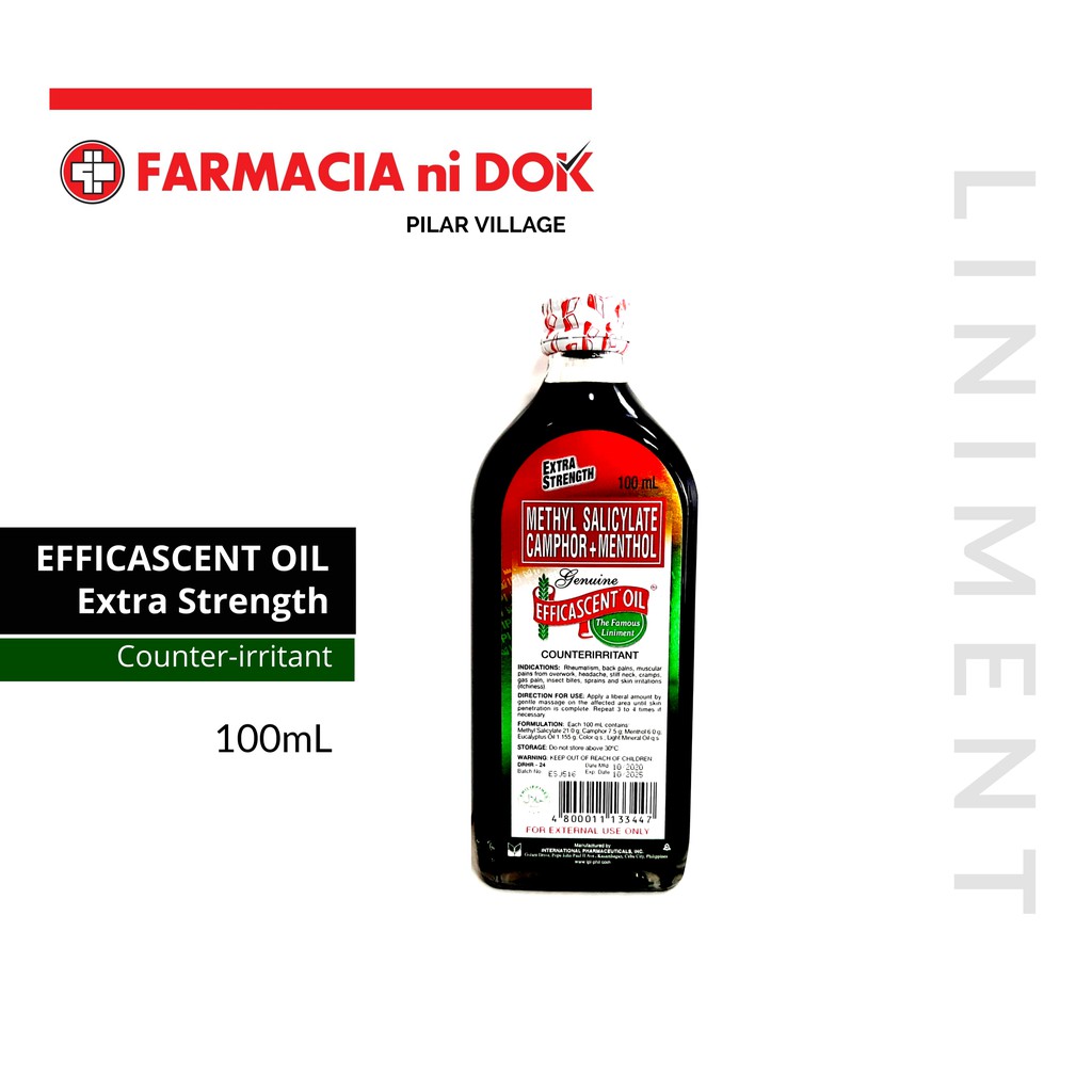 Efficascent oil extra strength 100ml - エッセンシャルオイル