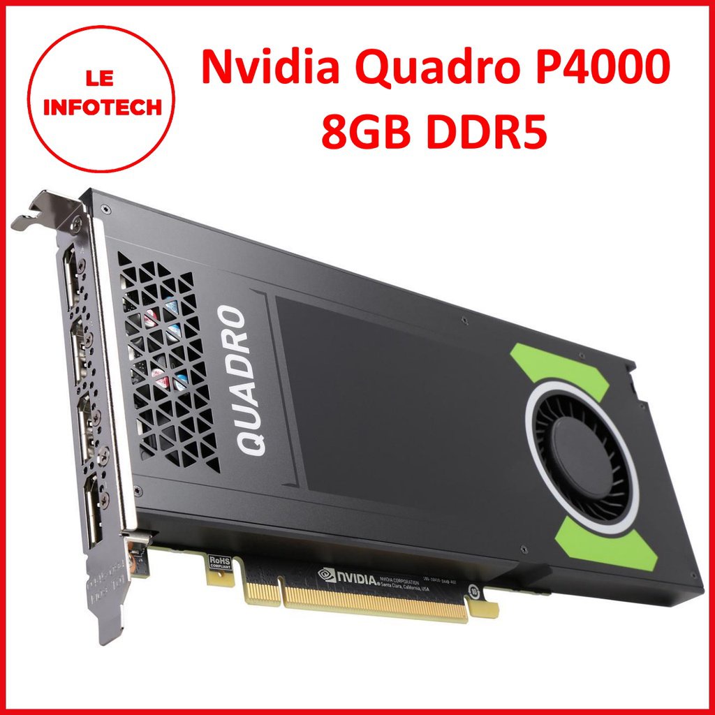 NVIDIA Quadro P4000 8GB DDR5 Graphic Card Support up to 4x UHD 4K ...