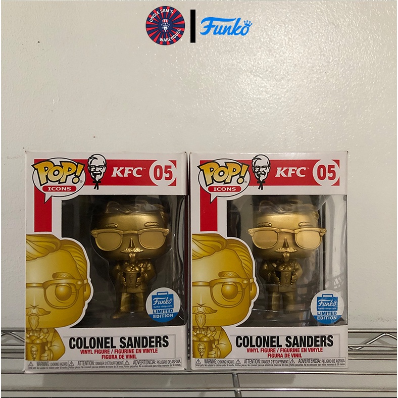 Funko Pop! Ad Icons: Gold Colonel Sanders ( Funko Shop Exclusive ...