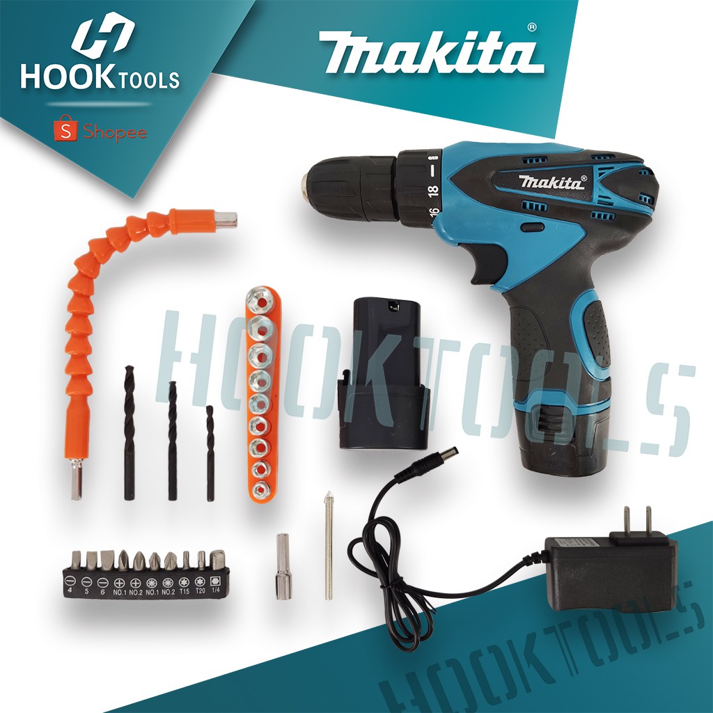 HOOK Makita DF330DWE BL1013 12V Battery Power Drill