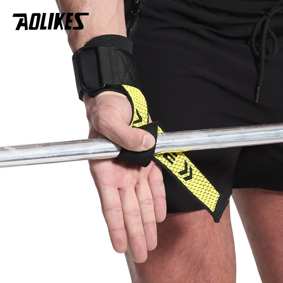 AOLIKES 1 Pair Weight Lifting Straps Weight Lifting Wrist Straps