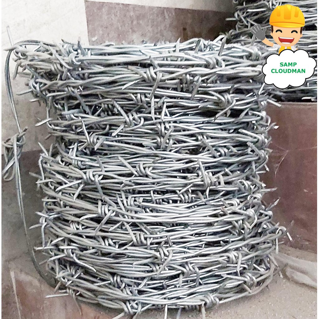 How many meters in on sale 1 roll of barbed wire