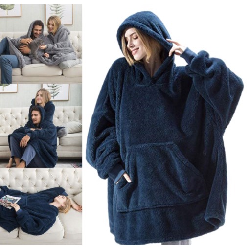 Oversized Hoodie Wearable Blanket Hoodie Sherpa Blanket Hoodie Bleeves ...