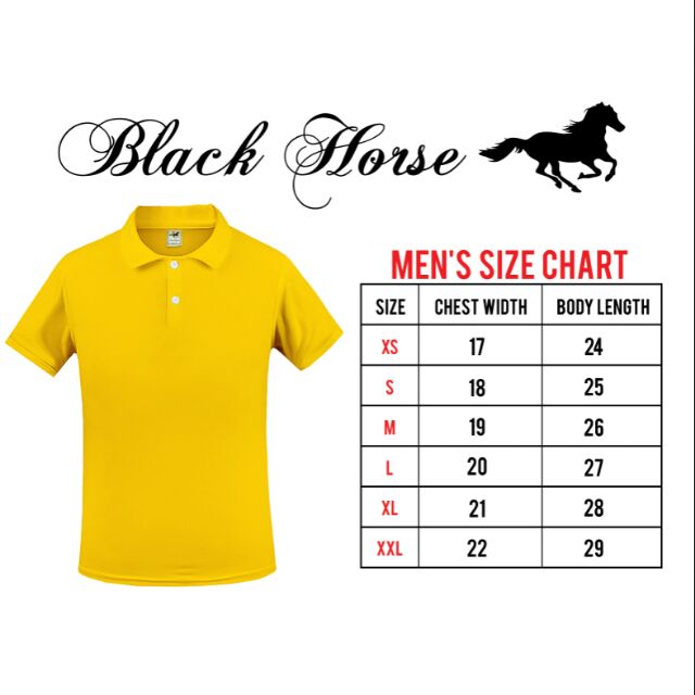 Black horse 2025 polo shirt