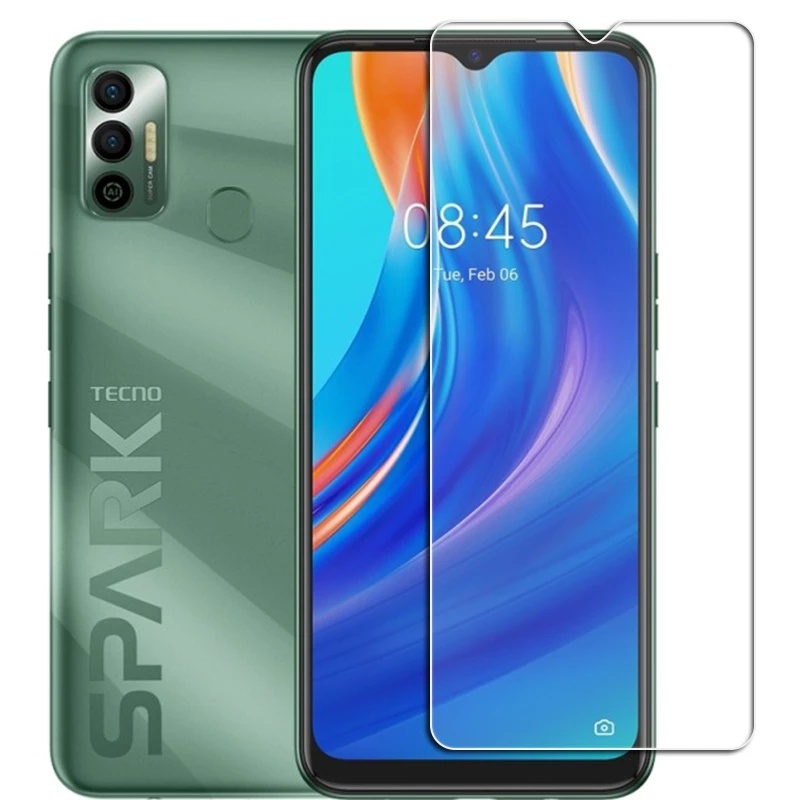 Protection écran AtFoliX Hybride-Verre Pour Tecno Spark 7P – 9H Anti-rayures – Facile à Poser