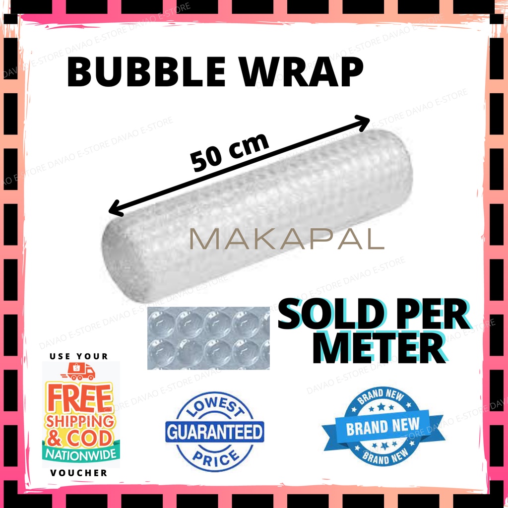 Bubble Wrap 50cm width sold per meter Davao eStore stretch film