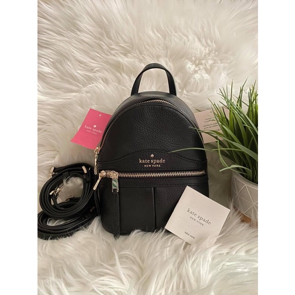 Kate spade mini convertible best sale backpack black