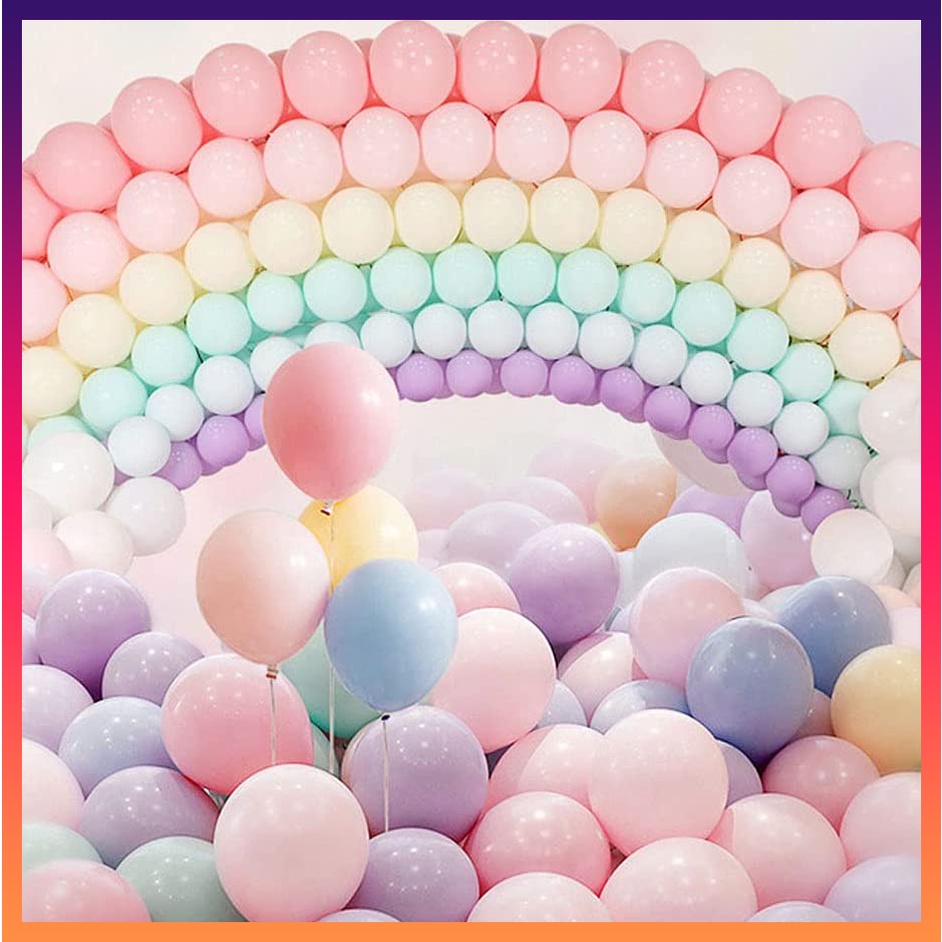 Js 6inch Pastel Macaron Latex Balloons Birthday Party Decorations Party ...