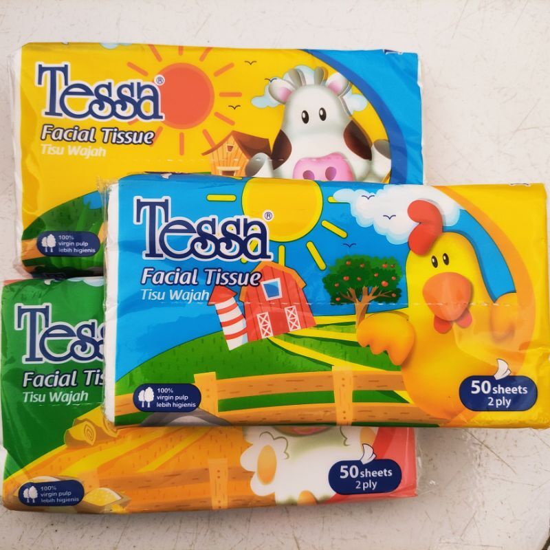 Tessa/nice/paseo Facial Tissue / Tessa Facial Tissue 50 sheets 2 ply ...