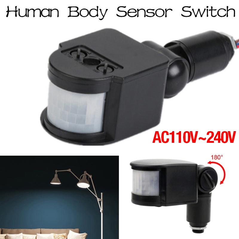 Motion Sensing Light Switch Outdoor AC 220V Automatic Infrared PIR