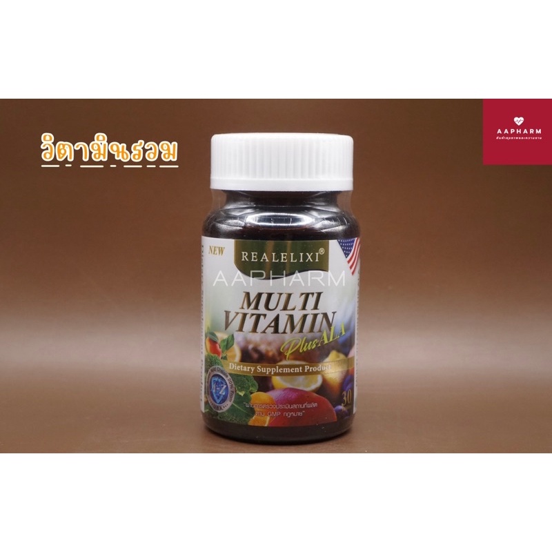 Real Elixir Multi Vitamin plus ALA Multivitamin Mixed With 30 Capsules