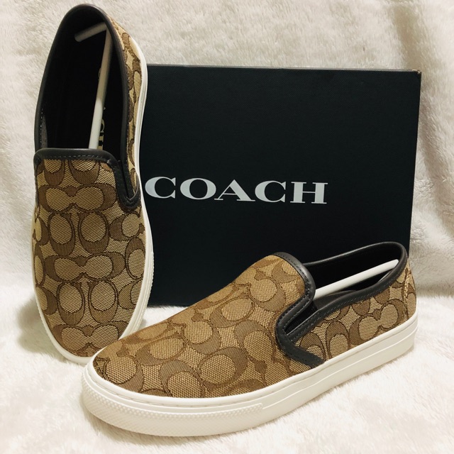 Coach signature cheap slip on sneakers