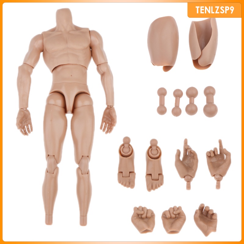 [ 1/6 Scale Action Figure Male Muscular Body Toys Doll with with ...