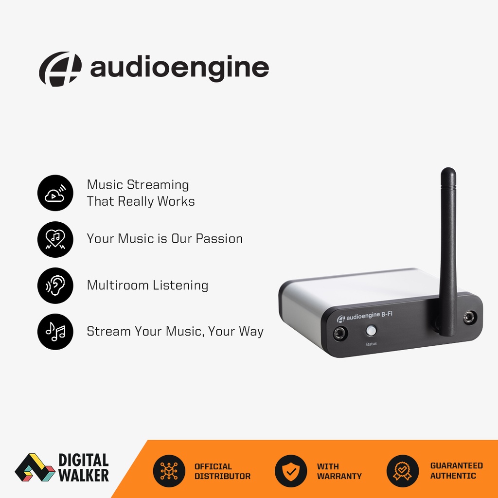 Audioengine B-Fi Multiroom Music Streamer - Gray | Shopee Philippines