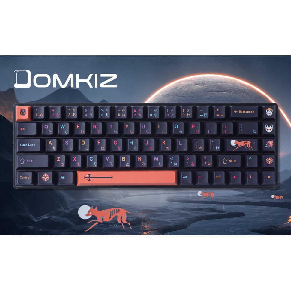 GMK Underground World Keycap, 146 Key PBT keycaps Cherry Profile DYE ...