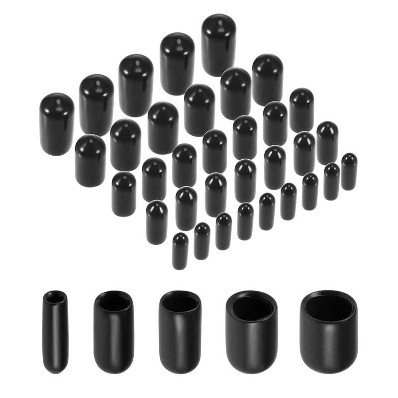 10/50pcs Rubber end caps Rubber Cap Screw End Cap Cover Plastic Tube ...