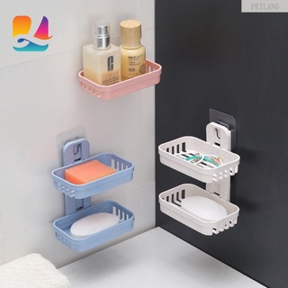 Home Space Saving Product Wall Mount Double Layer Vacuum Suction Cup  Bathroom Dish Soap Holder for Shower - China Soap Dish, Bathroom  Accessories
