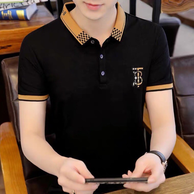 Korean fashion polo shirt for men (can fit SMALL to LARGE) | Shopee ...