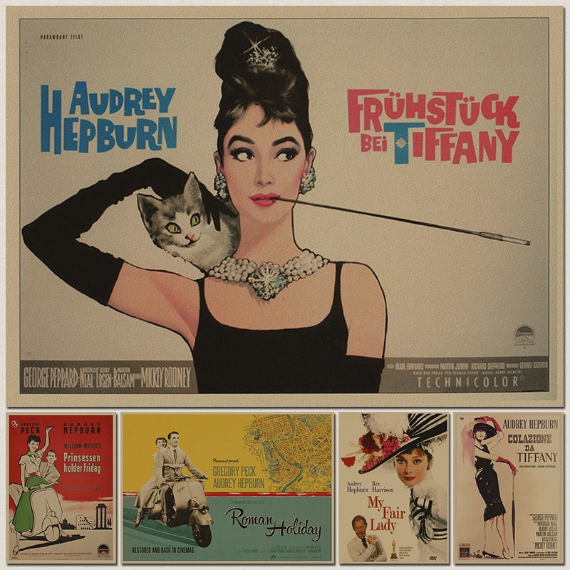 Retro Poster Vintage Retro Kraft Paper Antique Poster wall posters Home ...