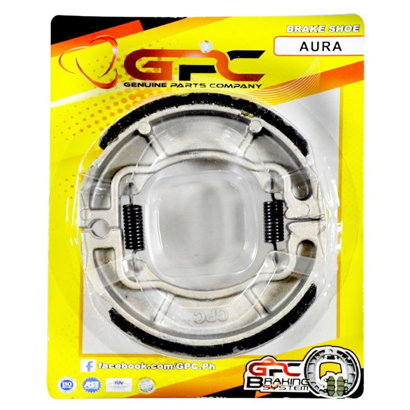 MOTORCYCLE AURA G7S CT 100 BAJAJ FURY 125 BRAKE SHOE D104000025