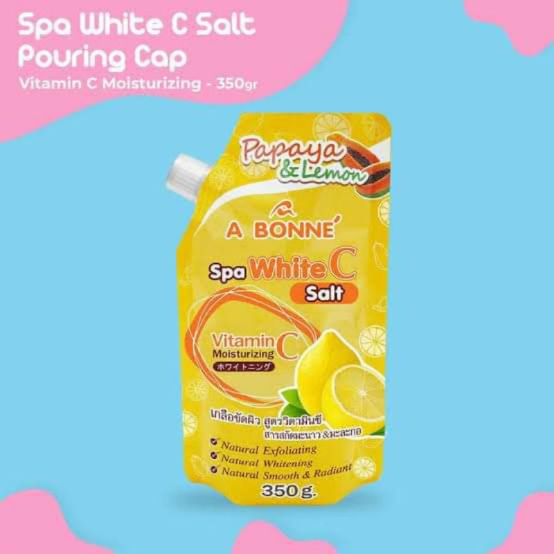 A BONNE VITAMIN C PAPAYA & LEMON SILKY BODY SALT SCRUB 350G Shopee