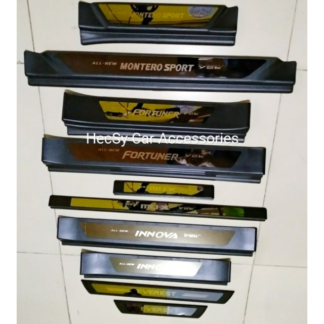 Montero Innova Fortuner Mux Side StepSill Scuff Plate | Shopee Philippines