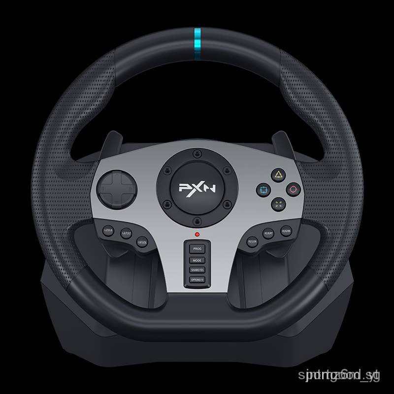 PXN PXNV9 Gaming Racing Steering Wheel Pedal Vibration Racing Game