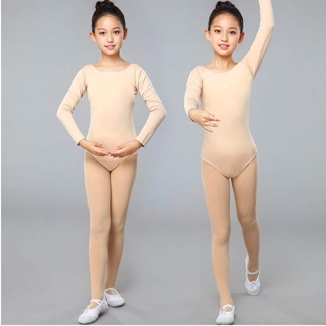 Lace Long Sleeve Leotard Dance Dress