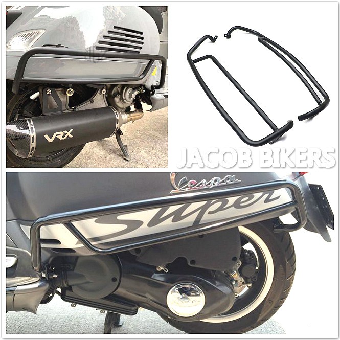 VESPA GTS Rear Frame Protection Crash Bar Bumper Front Engine Guard