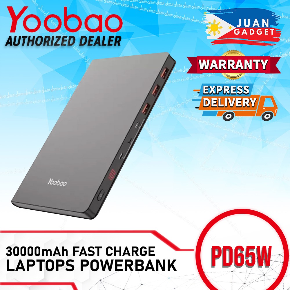Yoobao PD65W 30000mAh Powerbank Fast Charging USB Type C for ...