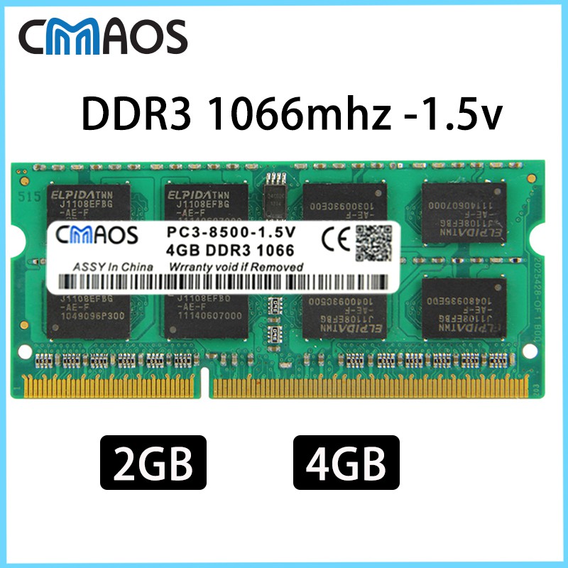 RAM PC3-8500S Laptop Ram DDR3 4GB 2GB Ram 1066 Mhz 1066MHZ Memory PC3 DDR 3 2G 4GB Ram 204PIN Sdram SO-DIMM Memoria Ram for Laptop | Shopee Philippines