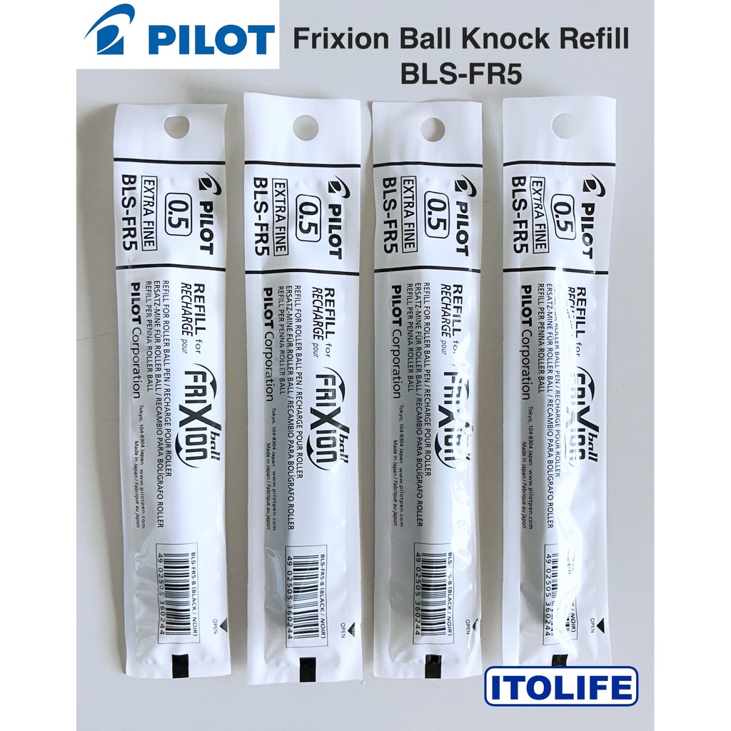 Pilot FriXion Ball Ersatzminen – Blau, Strichstärke 0,3 Mm, 3er Pack