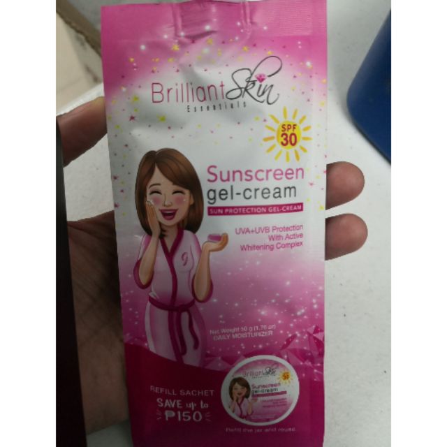 Brilliant sunscreen gel-cream 50g spf 50 | Shopee Philippines