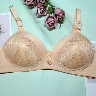 Women's plain breathable bras Size 32-40 suitable cup B 4958