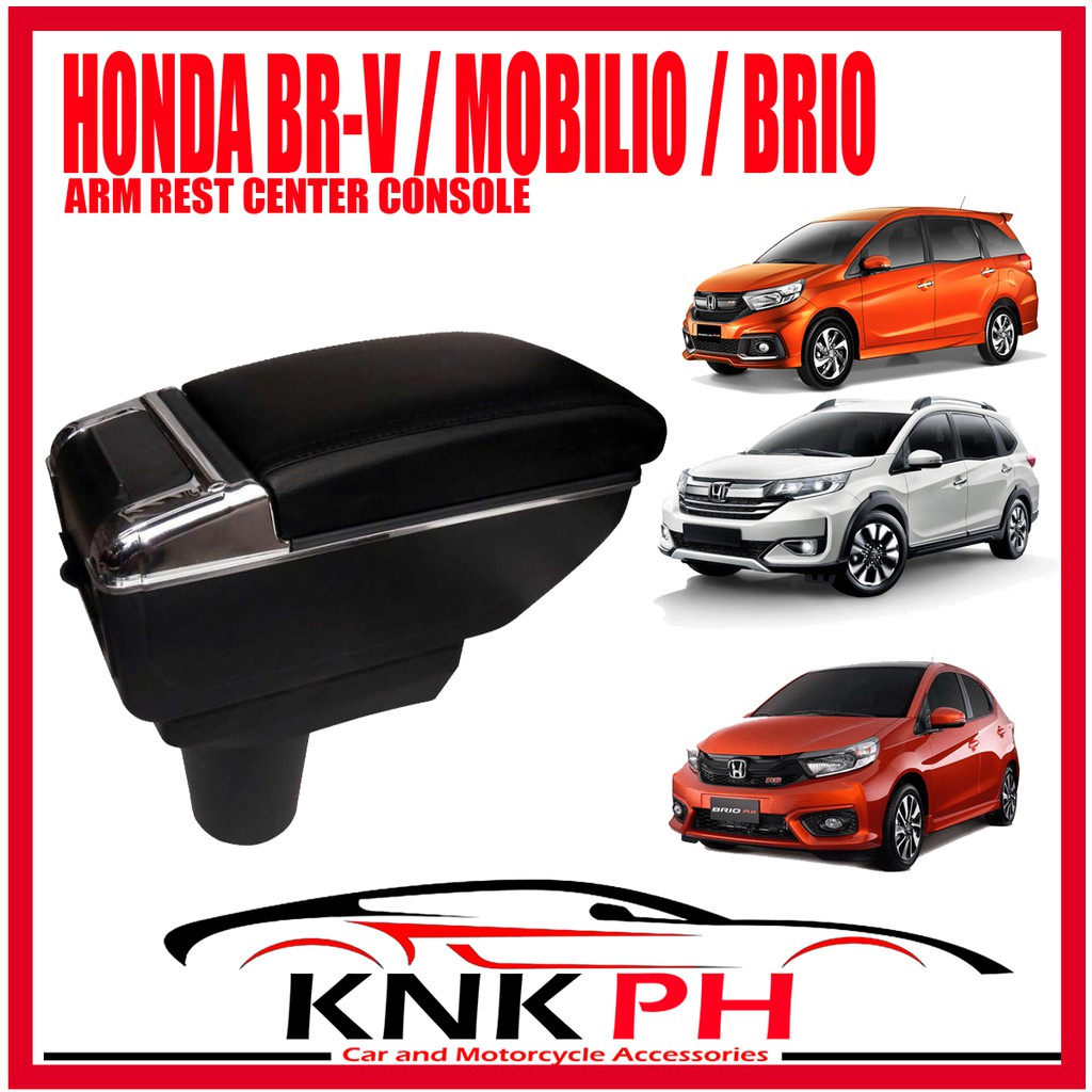 Armrest Honda BRV Mobilio Brio Console Box Armrest with USB (Fits
