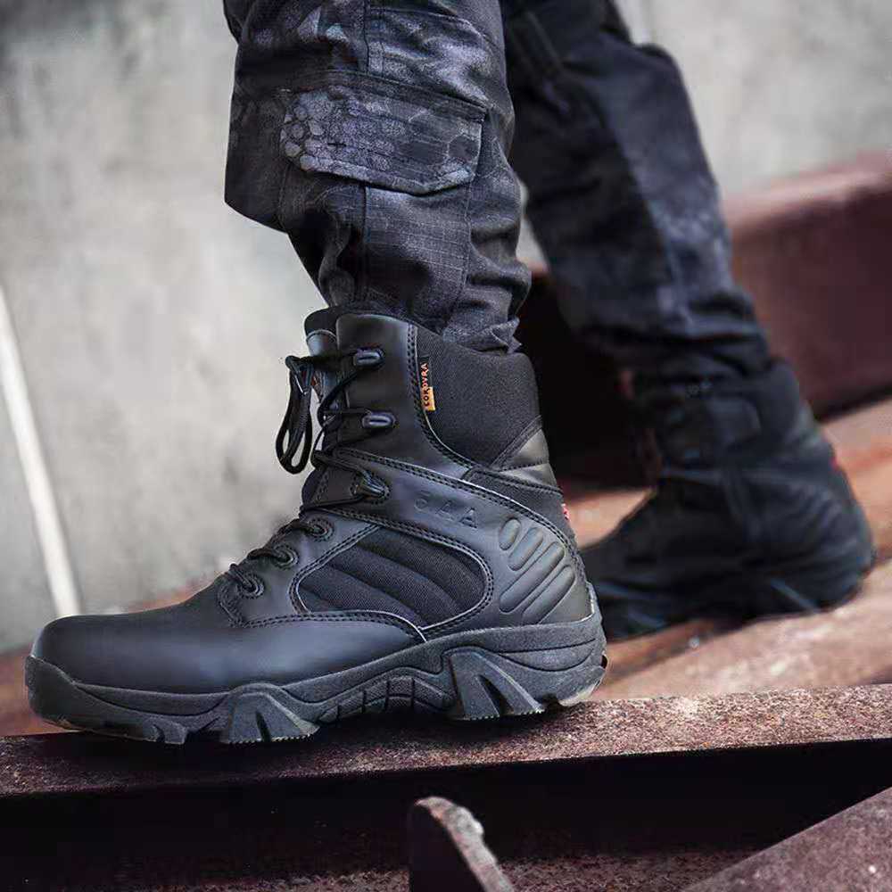 （hot sale）Men's Delta Tactical Combat Boots High Cut Shoes Heavy Duty