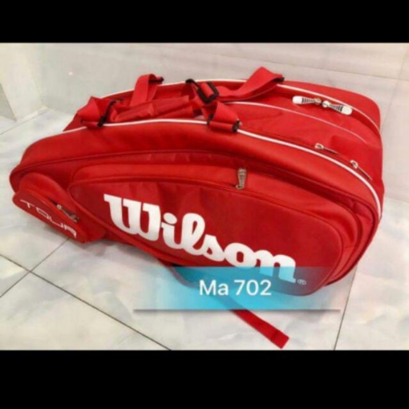 Wilson tennis racket bag with 2 compartments, high quality Vietnamese ...