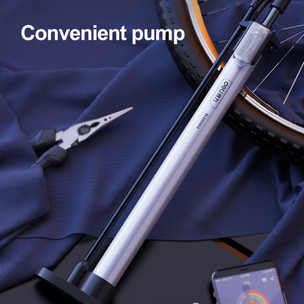 Deli Hand/Foot Pump High Pressure Portable Pump For Bike Motorcycle