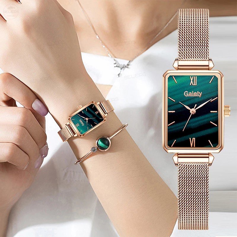 Square Pointer Quartz Watch  Watches women simple, Women wrist watch,  Quartz watch